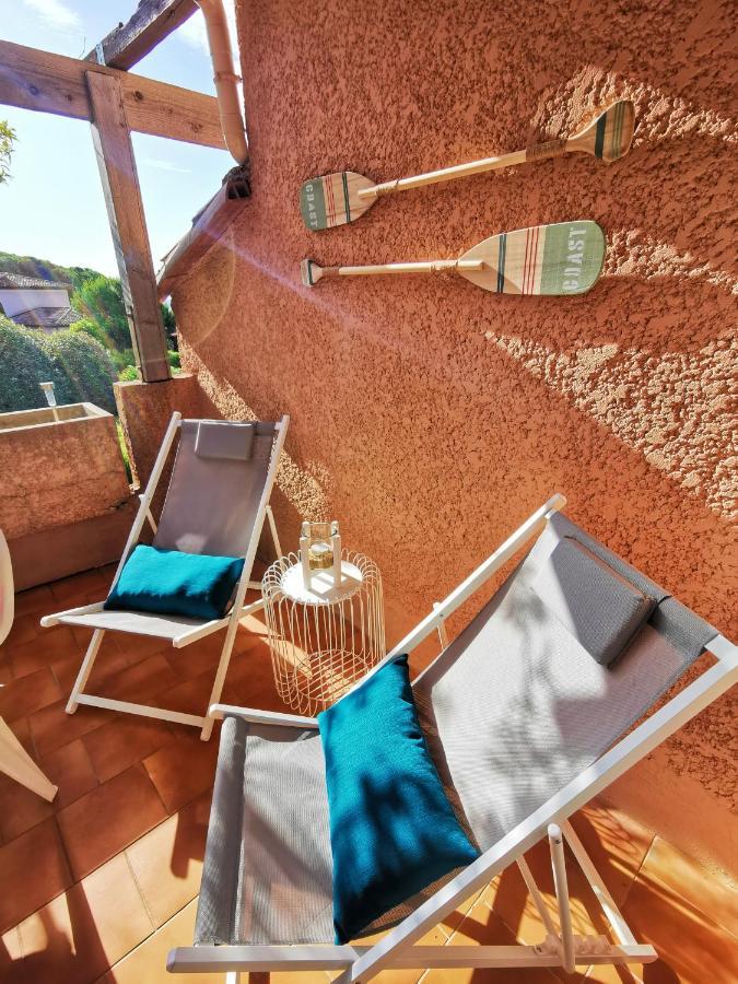 Apartamento Studio Bord de Mer Terrasse Vue Mer Piscine Sainte-Maxime Exterior foto
